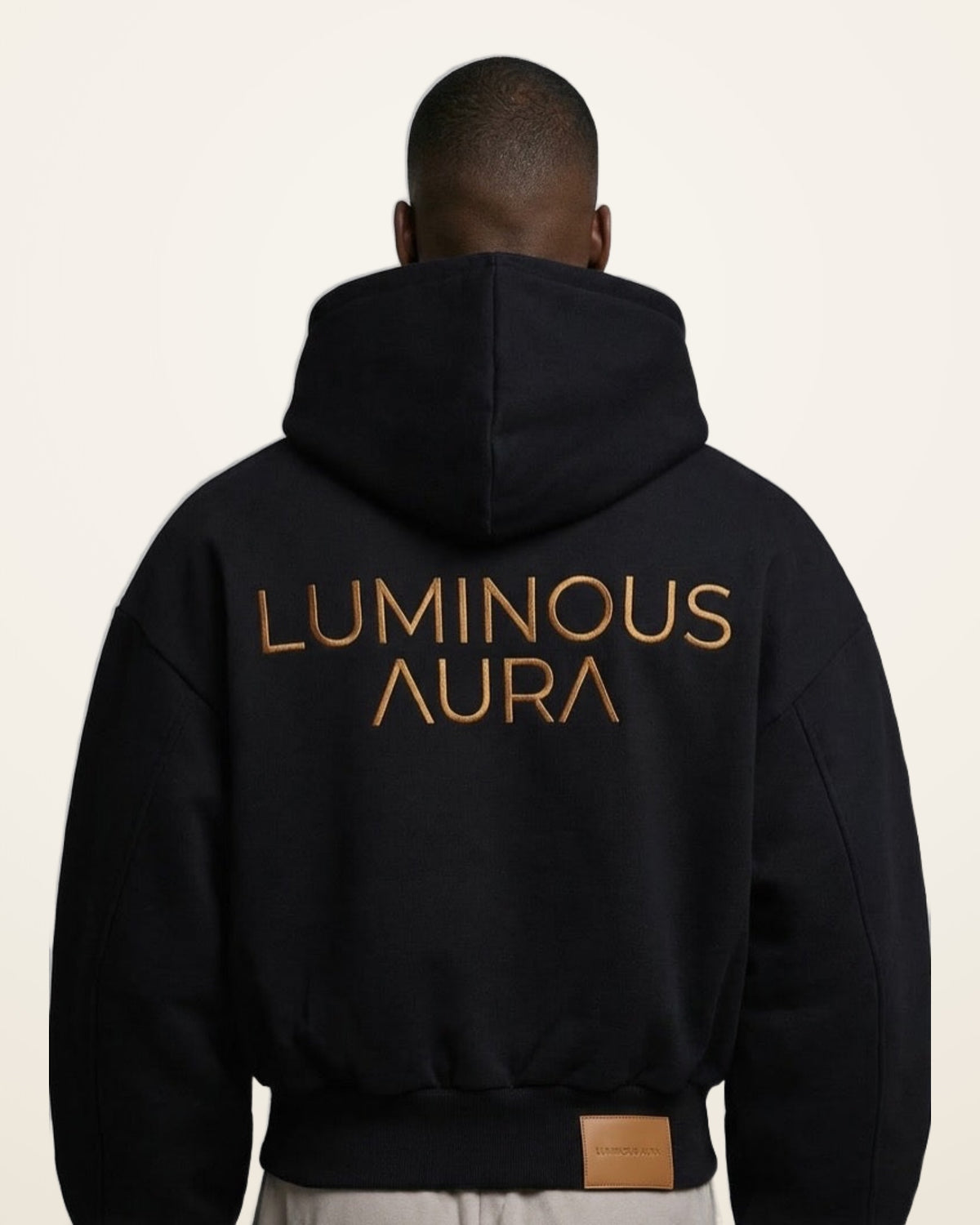 Shadow Veil oversized hoodie, black