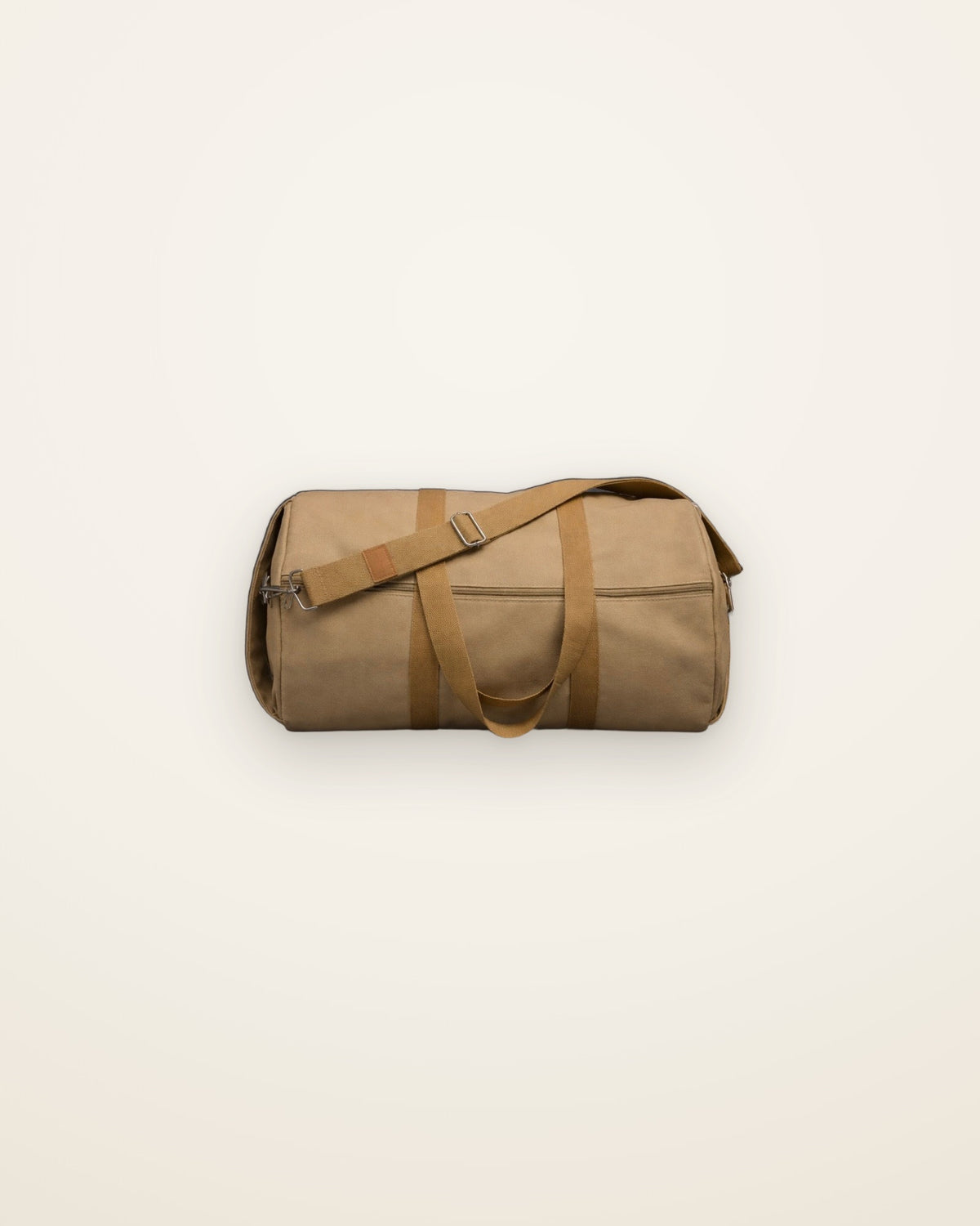 Mocha duffel bag, light brown