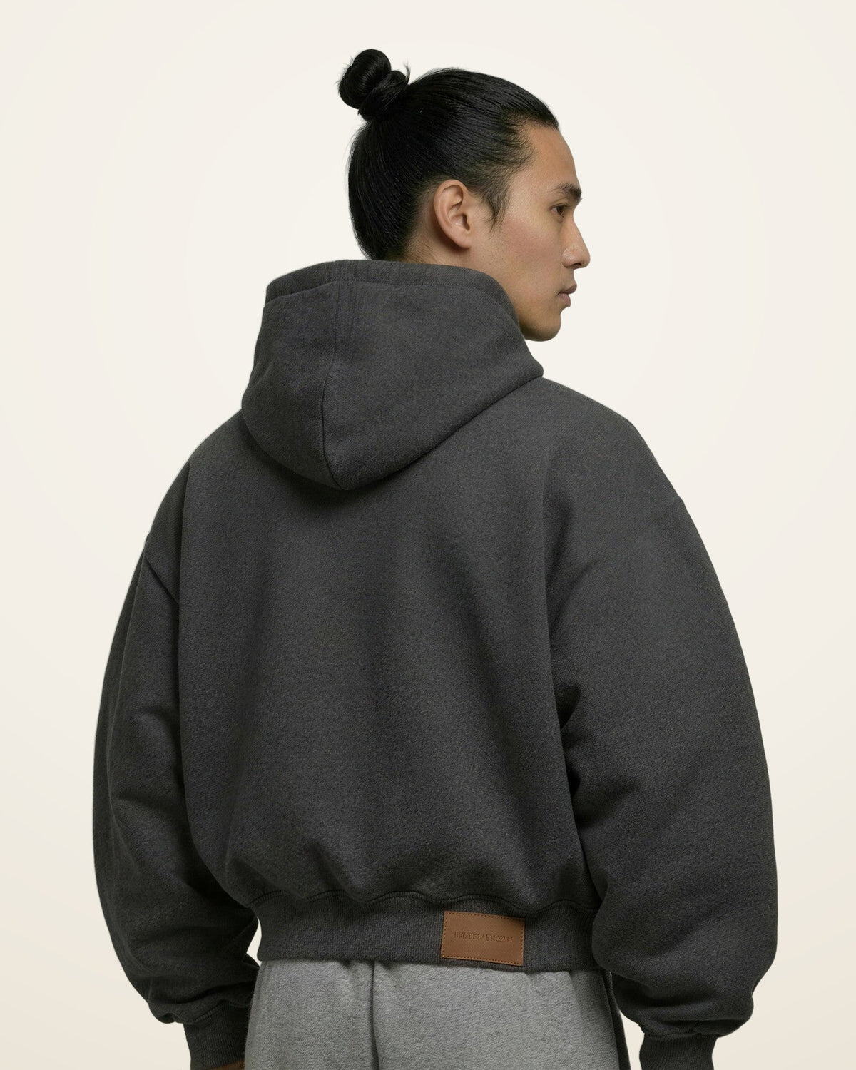 Shadow Slate Oversized Hoodie, side
