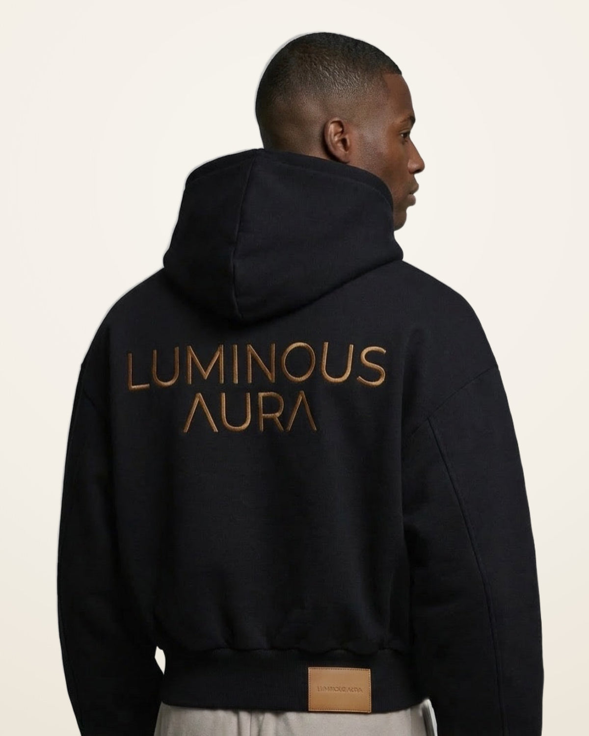 Shadow Veil oversized hoodie, black