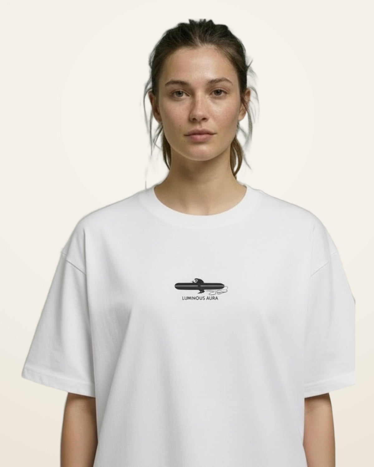 Officially Unbothered tee, white