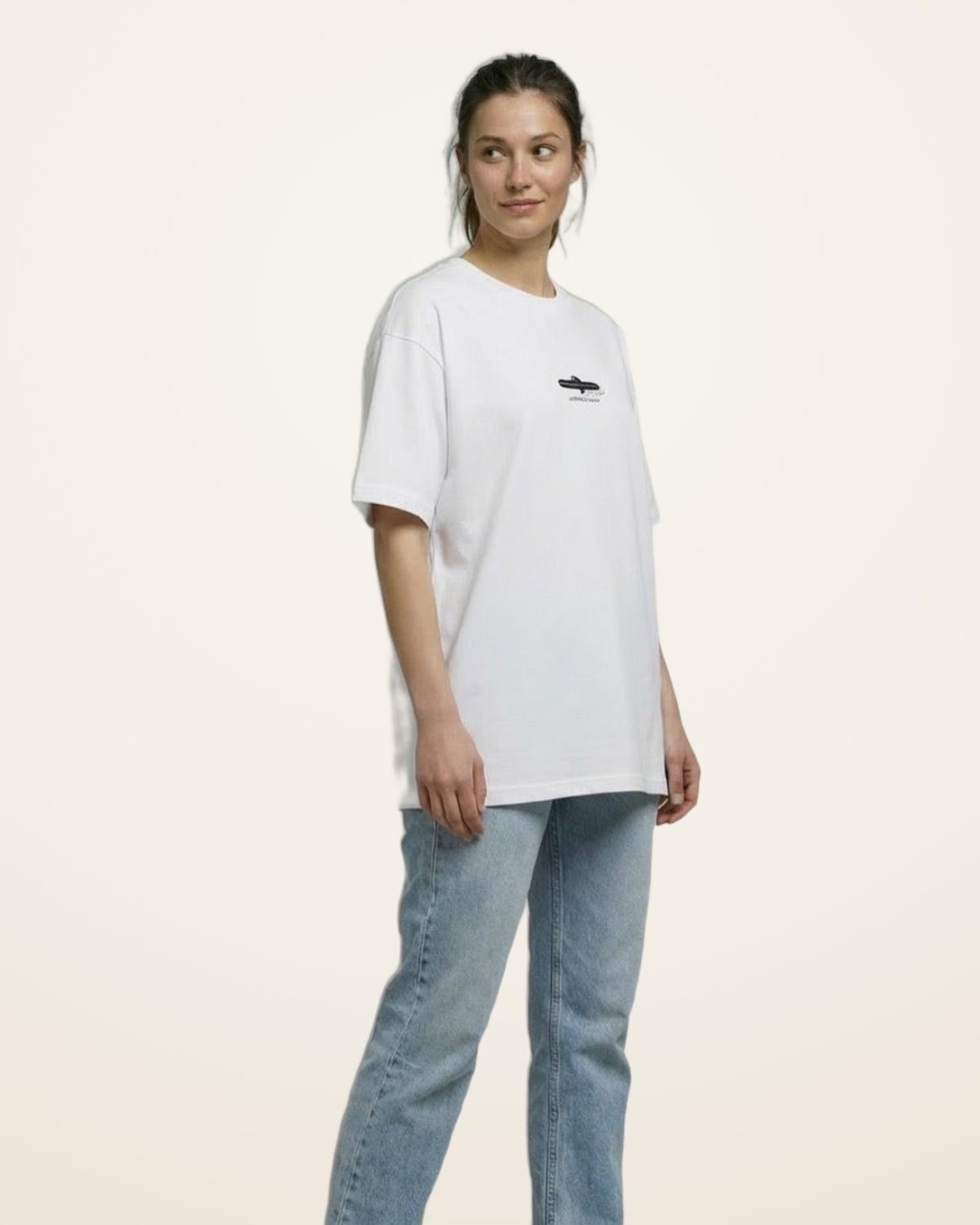 Officially Unbothered tee, white